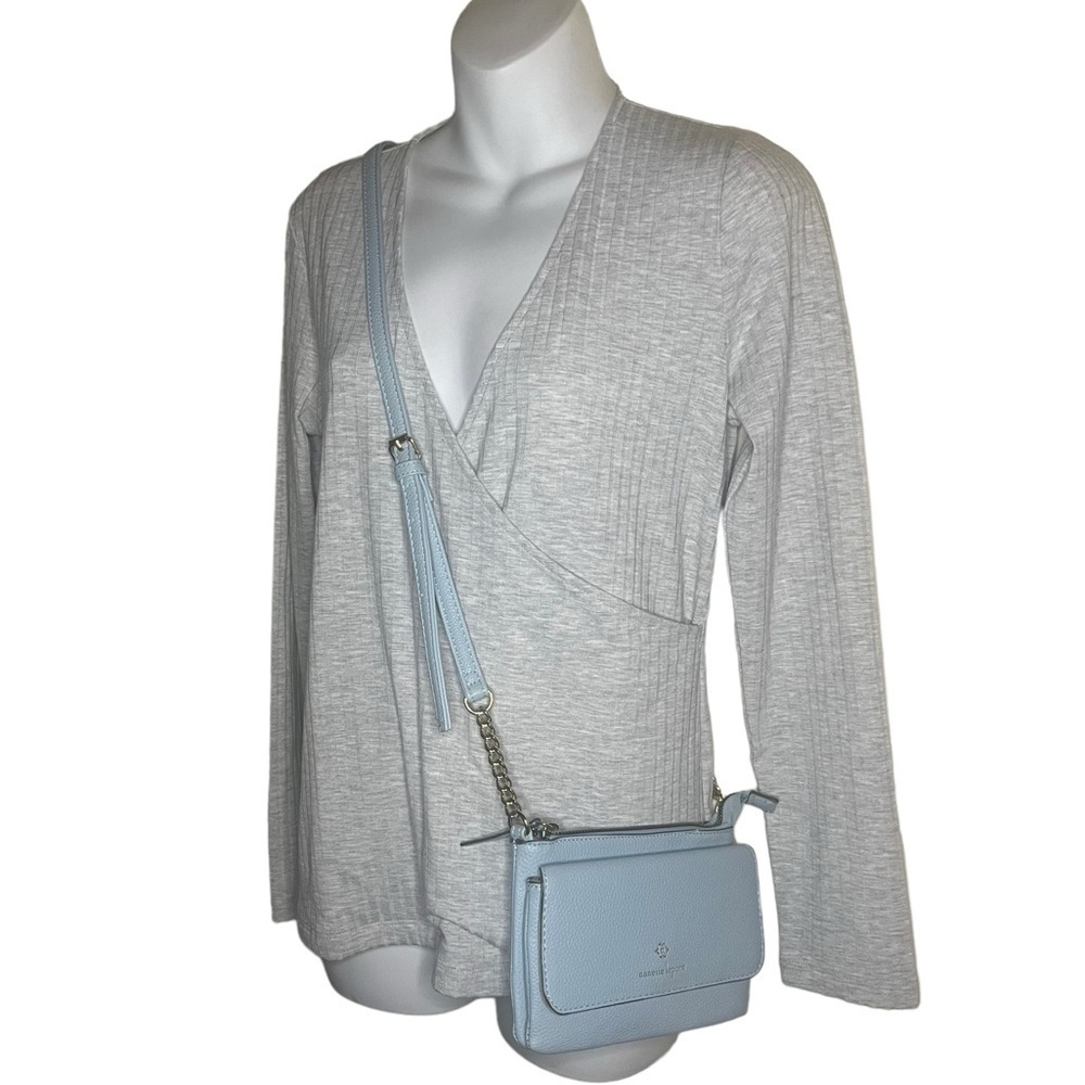 Nanette Lepore sky blue bag with adjustable strap